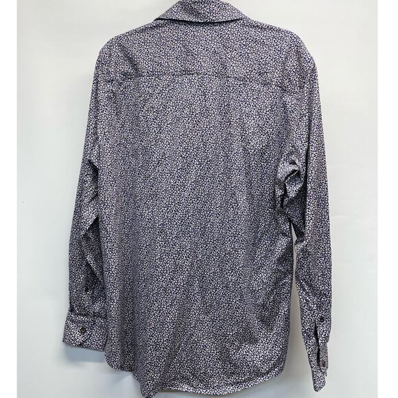 Bugatchi Julian Abstract Print Button Down Shirt Large - Picture 2 of 9